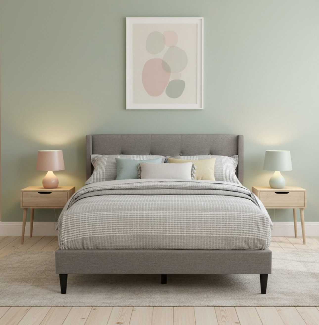 Deliah Fabric KD Bed