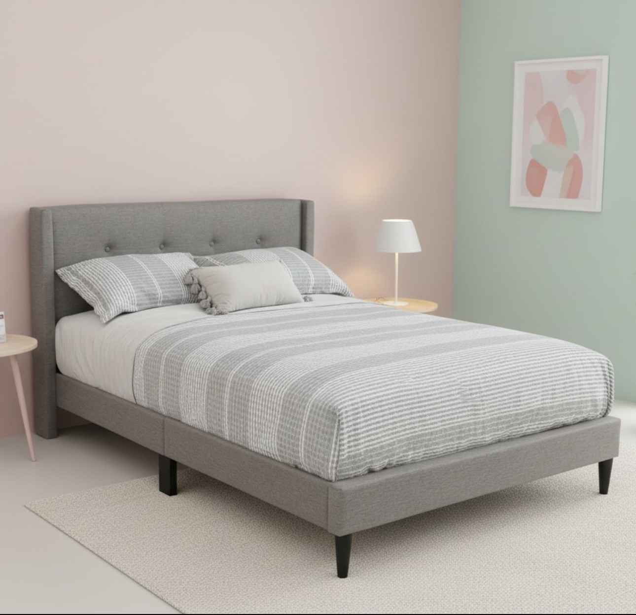 Deliah Fabric KD Bed - Image 2